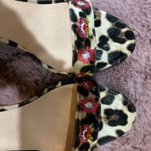 Madden Girl Leopard heeled sandals